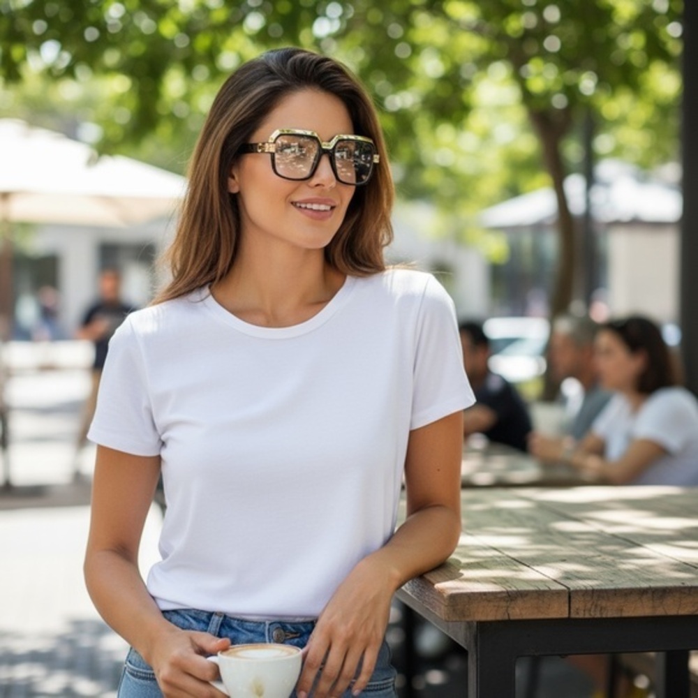 ✨ Black & Gold Oversized Square Glasses – Statement Frames, Prescription Ready